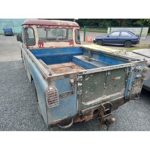 99 - 1972 LWB PETROL ENGINE PICKUP LAND ROVER WITH ORIGINAL TAX BOOK (UNTOUCHED IN 20 YEARS)