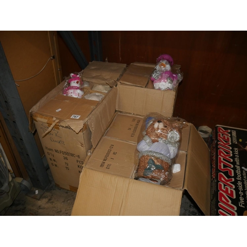 767 - 3 BOXES OF CHRISTMAS ORNAMENTS