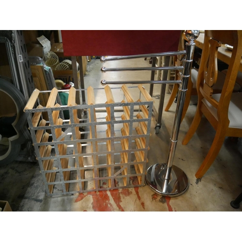 805 - TOWEL RAIL & WINE RACK