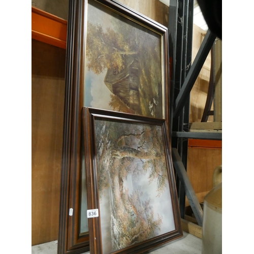 836 - 3 FRAMED PRINTS