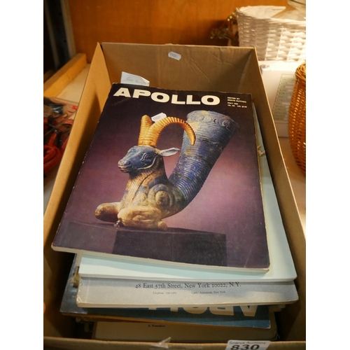 830 - LOT OF APOLLO MAGAZINES