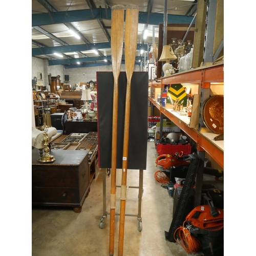 166 - PAIR OF OARS