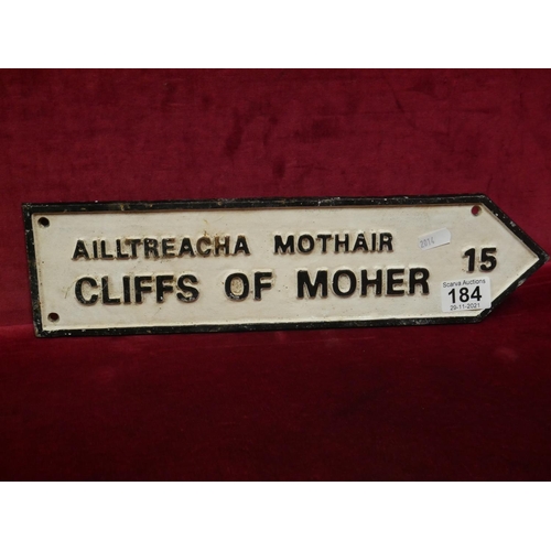 184 - CAST SIGN