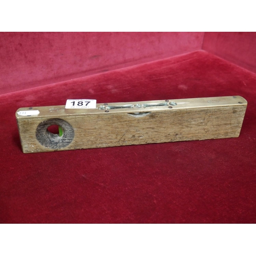 187 - VINTAGE SPIRIT LEVEL