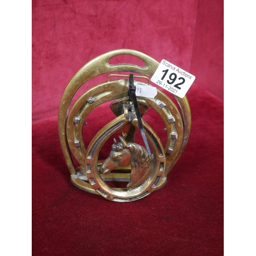 192 - BRASS HORSE SHOES