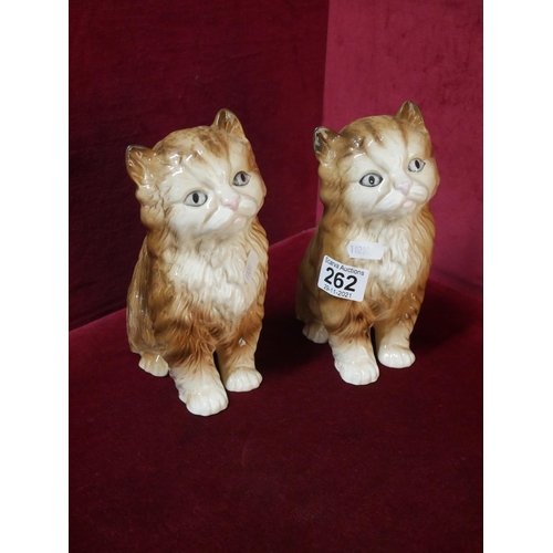 262 - PAIR OF MELBAWARE CATS