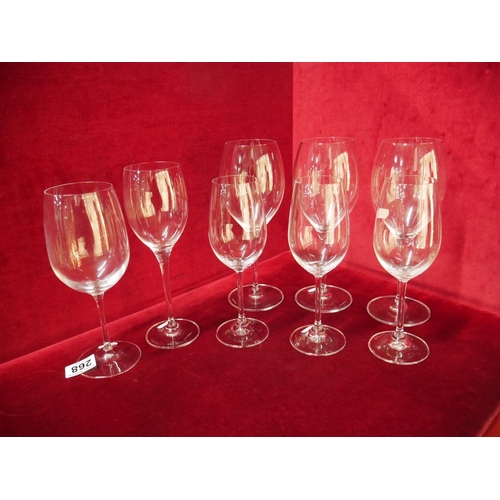 268 - SELECTION OF WATERFORD MARQUIS PLUS VILLEROY & BOCH WINE GLASSES