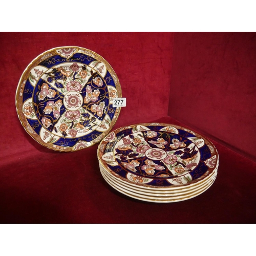 277 - 6 MASONS IRONSTONE DINNER PLATES