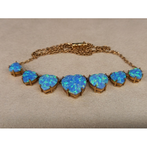 296 - 9CT OPAL NECKLACE