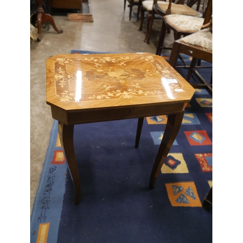 325 - INLAID MUSICAL TABLE