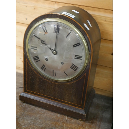 345 - LARGE INLAID MANTLE CLOCK