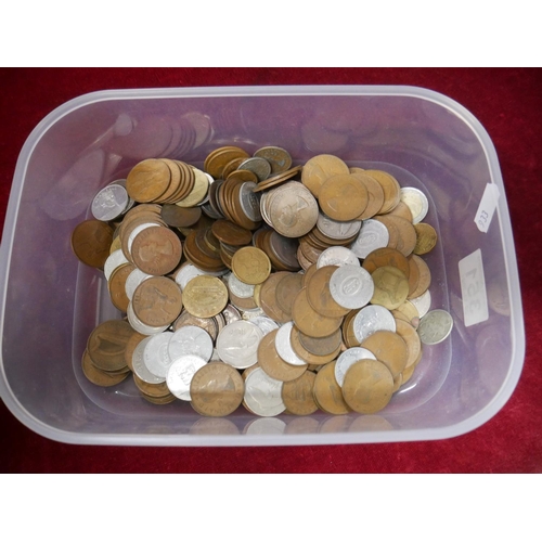 351 - BOX OF COINS