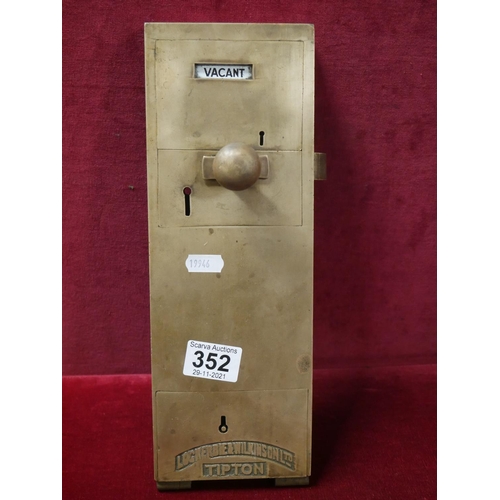 352 - BRASS PENNY LOCK