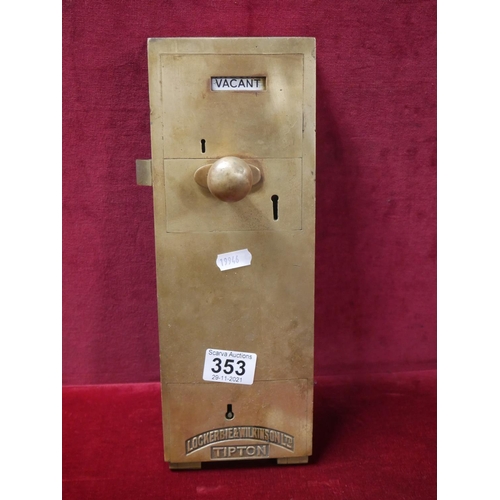 353 - BRASS PENNY LOCK