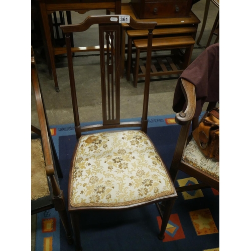 361 - INLAID CHAIR