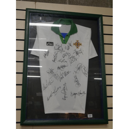 394 - SIGNED NORTHERN IRELAND JERSEY FROM THE 90s