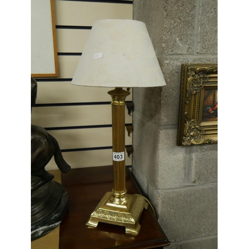 403 - BRASS TABLE LAMP