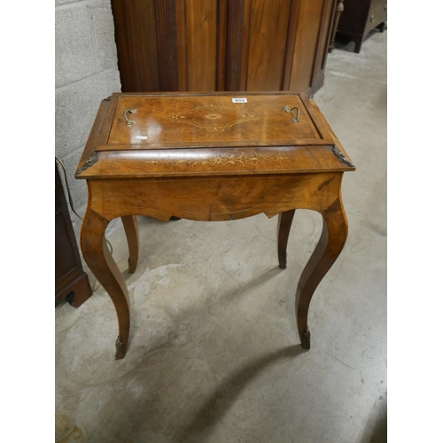 404 - INLAID 19TH C. WALNUT WINE COOLER