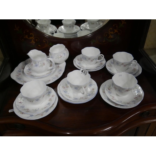 433 - QUEENS PART TEA SET