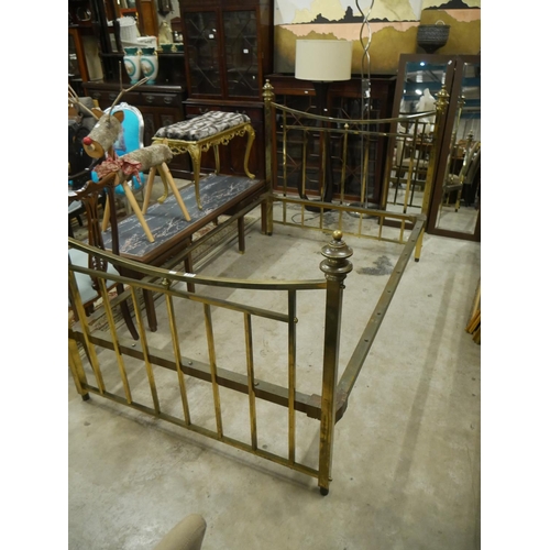 449 - BRASS BED