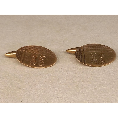 246 - 9CT GOLD CUFFLINKS