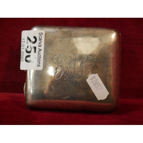 250 - SILVER CIGARETTE CASE