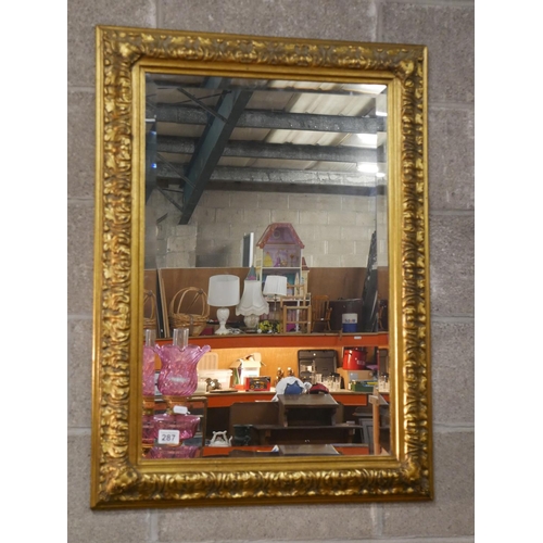 287 - GILT FRAMED MIRROR