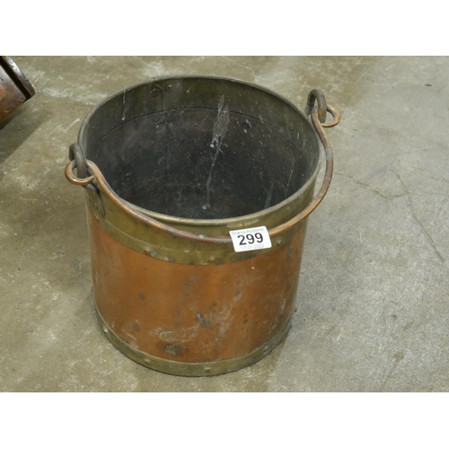 299 - BRASS & COPPER BUCKET