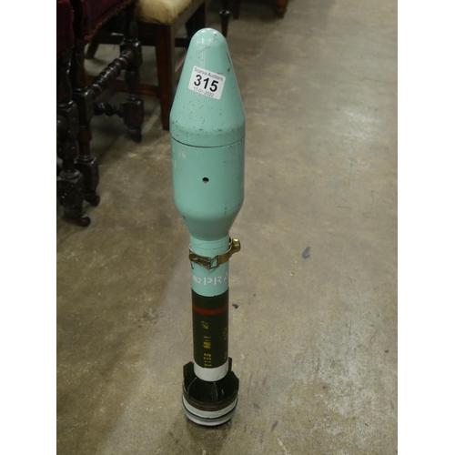 315 - BAZOOKA PROJECTILE