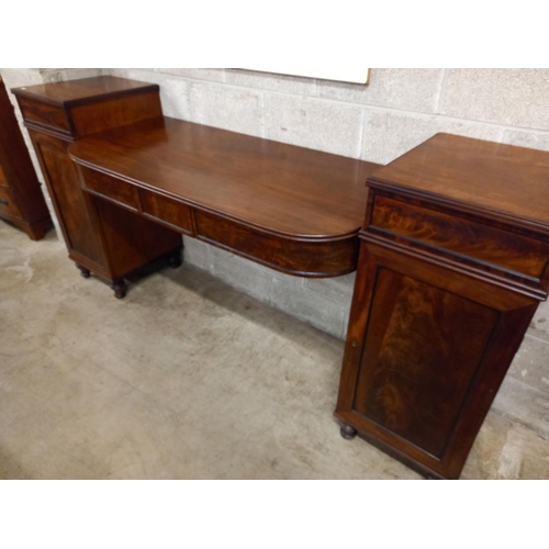 368 - REGENCY TWIN PEDESTAL SIDEBOARD