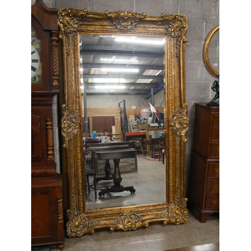 387 - LARGE GILT MIRROR