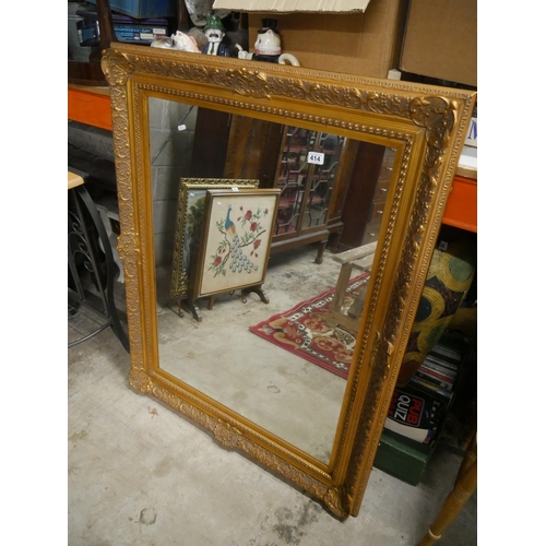 414 - GILT FRAMED MIRROR