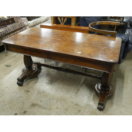 427 - WILLIAM IV ROSEWOOD LIBRARY TABLE