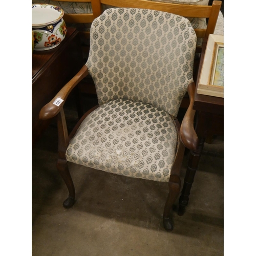 520 - GEORGIAN OPEN ARMCHAIR