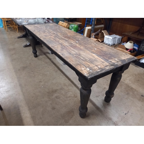 583 - PAINTED PINE TABLE