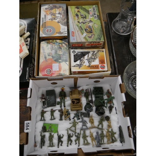 584 - LOT OF MILITARY TOYS