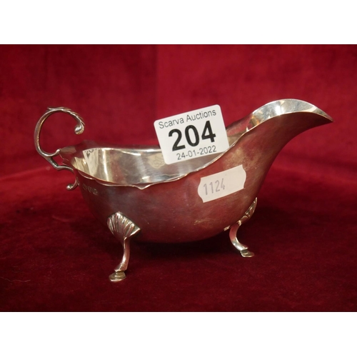 204 - SILVER SAUCE BOAT