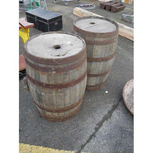 19 - 2 OAK BARRELS