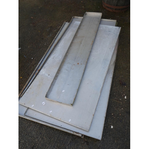 6 - LOT OF STAINLESS STEEL SHELVING