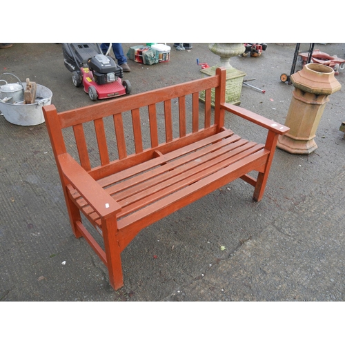 77 - WOODEN GARDEN BENCH