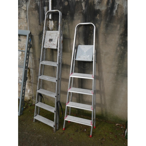 84 - 2 ALUMINIUM STEP LADDERS