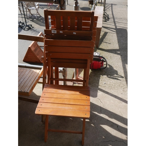 100 - 3 FOLDING CHAIRS