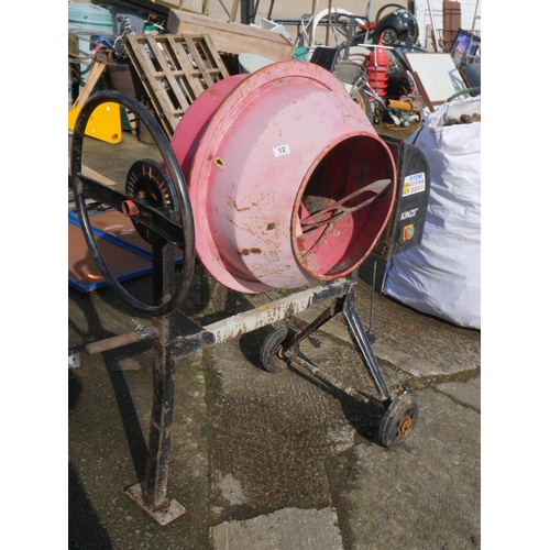 12 - ELECTRIC CEMENT MIXER (WORKING)