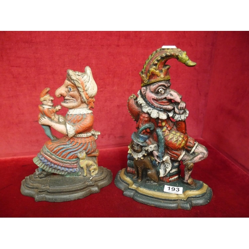 193 - PUNCH & JUDY DOOR STOPS