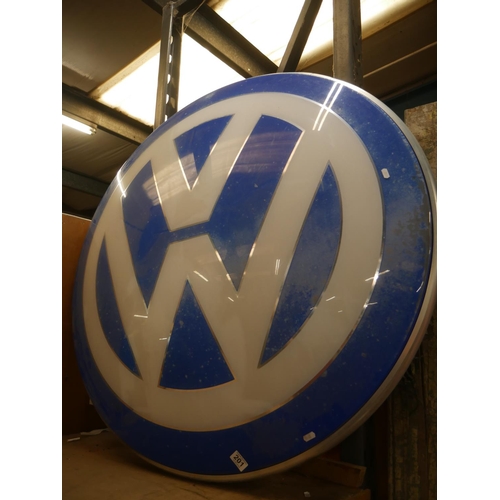 201 - DOUBLE SIDED VW DEALERSHIP SIGN