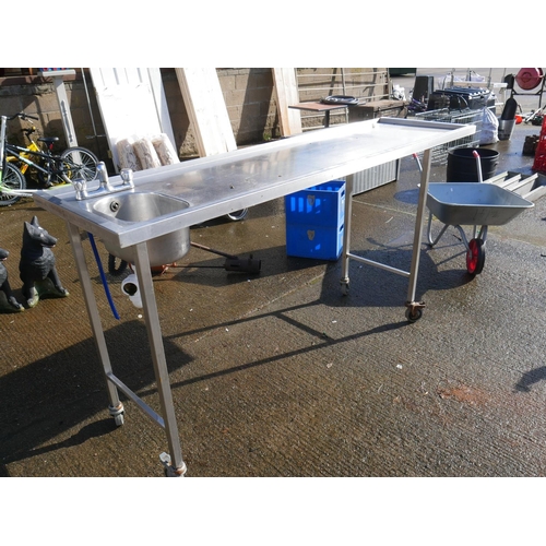 49 - STAINLESS STEEL TABLE