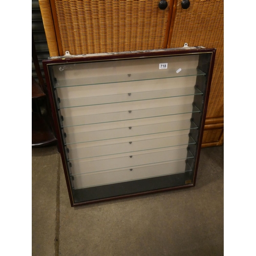 718 - GLASS FRONTED MODEL DISPLAY CABINET