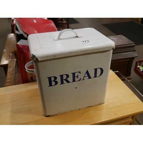 773 - ENAMEL BREAD BIN