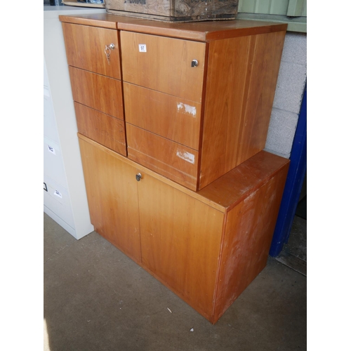 97 - 3 OFFICE CABINETS