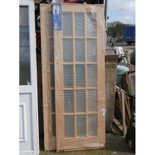 30 - PAIR OF FRENCH DOORS